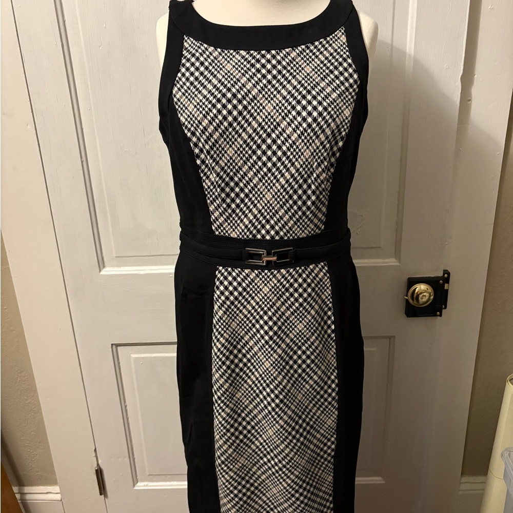 White House Black Market Houndstooth Dress